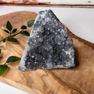 Standing Amethyst Geode Crystal Decor